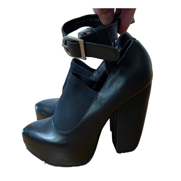 Anthropogie miista 5.5 Hilda $250 Sole Platform Sock MaryJane Heels Shoes Black - Picture 3 of 9